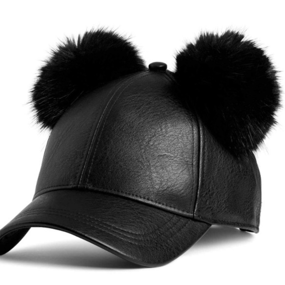mickey pom pom hat
